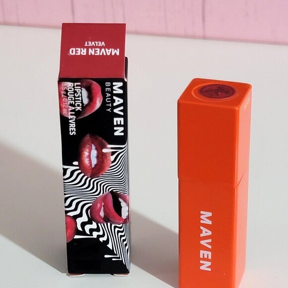 Maven Lipstick - Maven Red Velvet NIB - Picture 2 of 6